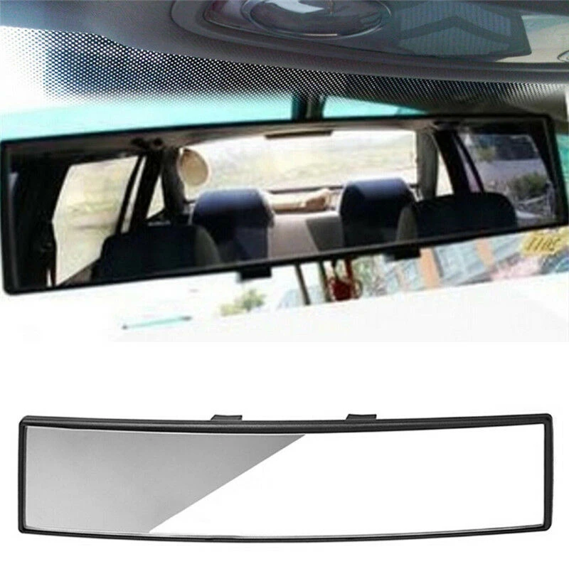 

Universal 300mm Panoramic Curve Convex Interior Clip on Rear View Mirrors