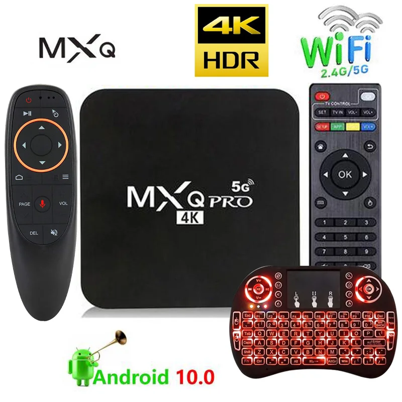 

4K TV Box MXQ Pro Android 10 TV Box Rockchip 3229 HDMI-compatible Set Top Box 5G 2.4G WIFI Dual Band 3D USB Media Player