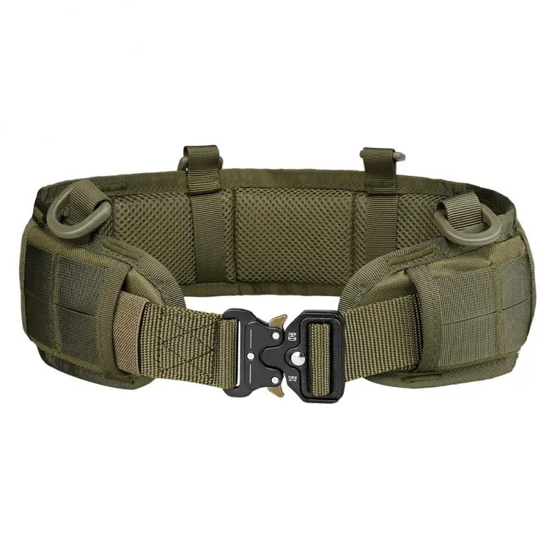 

Lithe Tactical Belt Abrasion Resistant Multifunctional Leather Girdle Multicolor Waistband Special Soldiers Outdoors Military