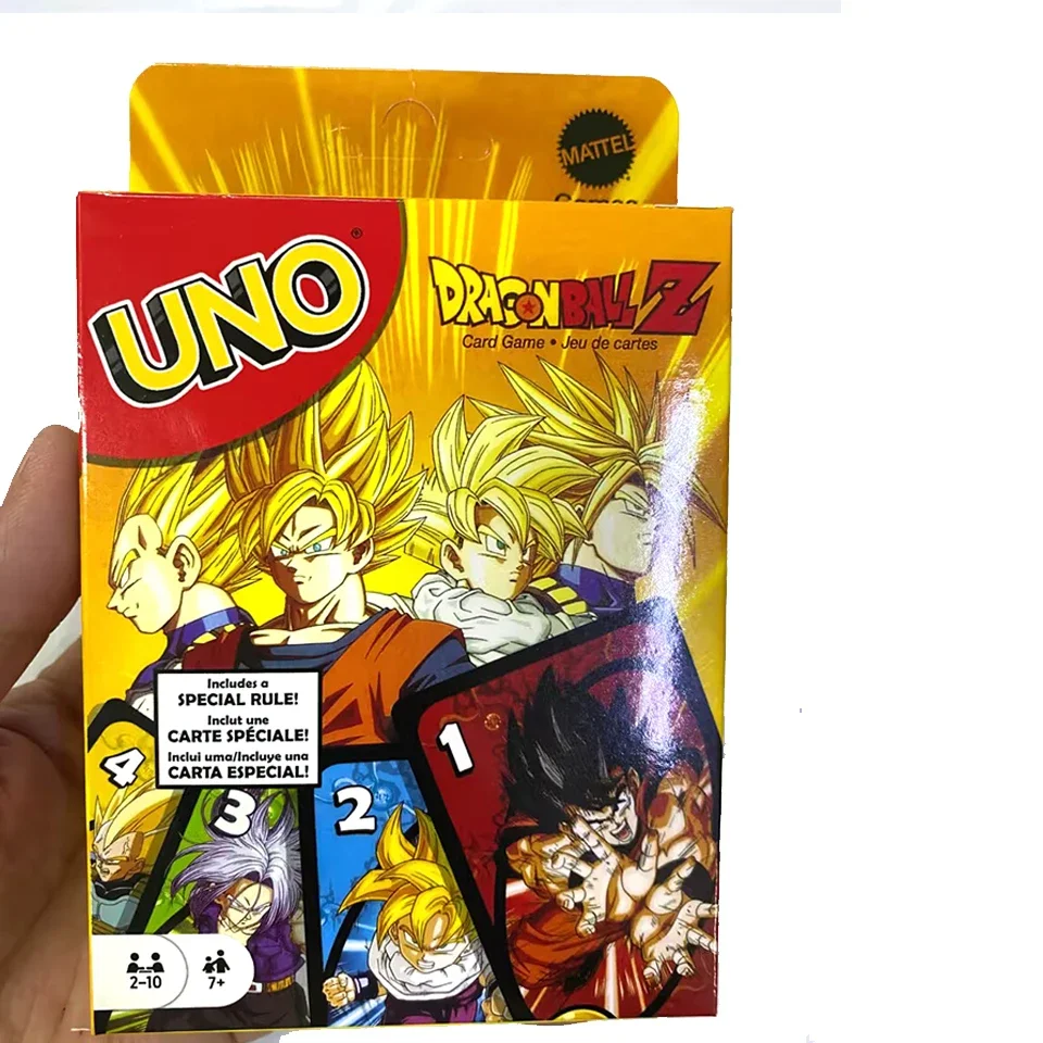 Карточная Игра UNO Dragon Ball Z для семейной ночи с тематической графикой ТВ-шоу и