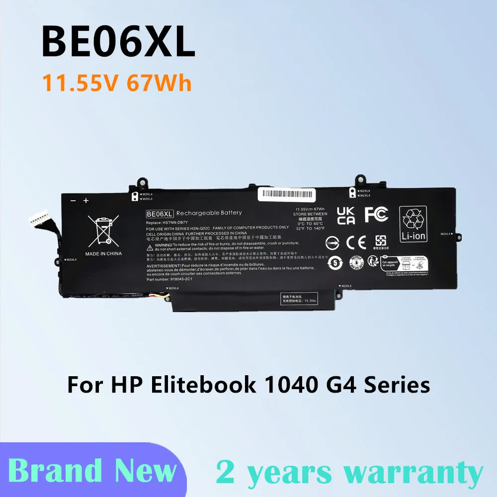 Фото BE06XL 11,55 В 67 Втч аккумулятор для ноутбука HP Elitebook 1040 G4 серии HSTNN-IB7V HSTNN-DB7Y HSN-Q02C №1