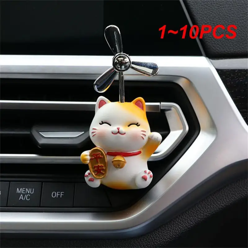 

1~10PCS Lovely Cat Car Air Freshener Fragrance Diffuser Cute Animal Interior Accessories Car Air Conditioner Outlet Vent Perfume