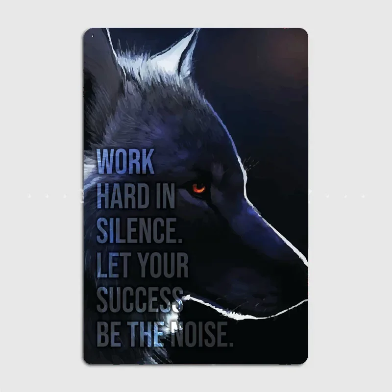 Работайте усердно в тишине с художественной панелью пейзажем Превратите свой