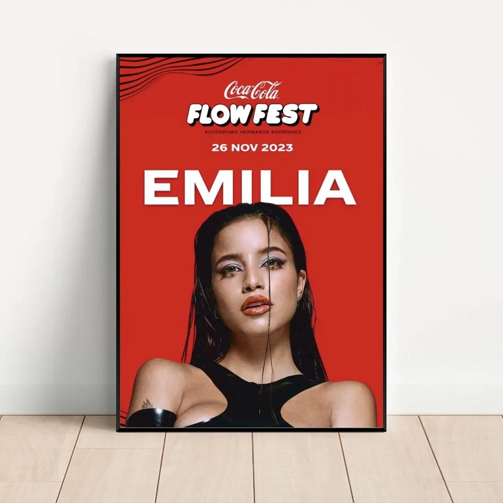 Плакаты Emilia Mernes Mp3 Singer плакаты из крафт-бумаги искусство живопись обучение