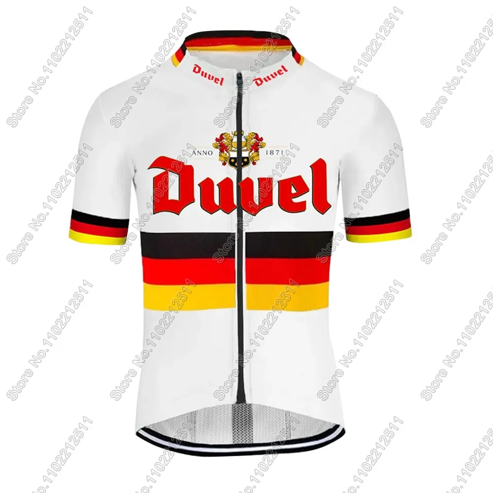 Duvel 2024, велосипедный трикотаж, немецкий комплект, мужская одежда с коротким рукавом, мужские рубашки для шоссейного велосипеда, костюм, велосипедные нагрудники, шорты MTB Maillot Ropa (art.: 3920ca5d0fef3) - 3920ca5d0fef3
