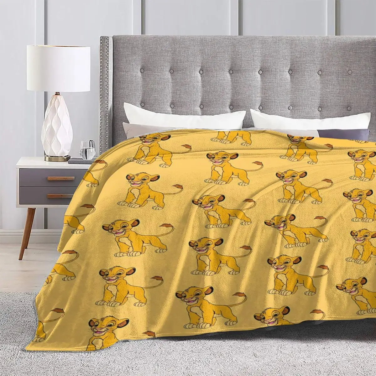 Симба Король Лев одеяла теплое плюшевое покрывало с принтом для дивана стула