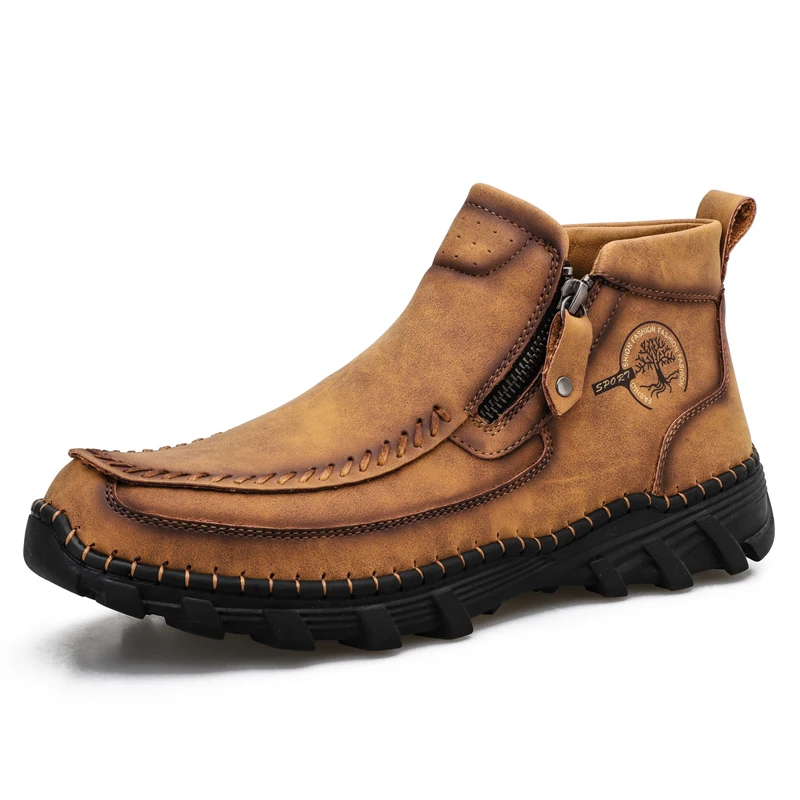 

Men's shoes spring and autumn new all-match casual British short boots outdoor casual Chelsea boots