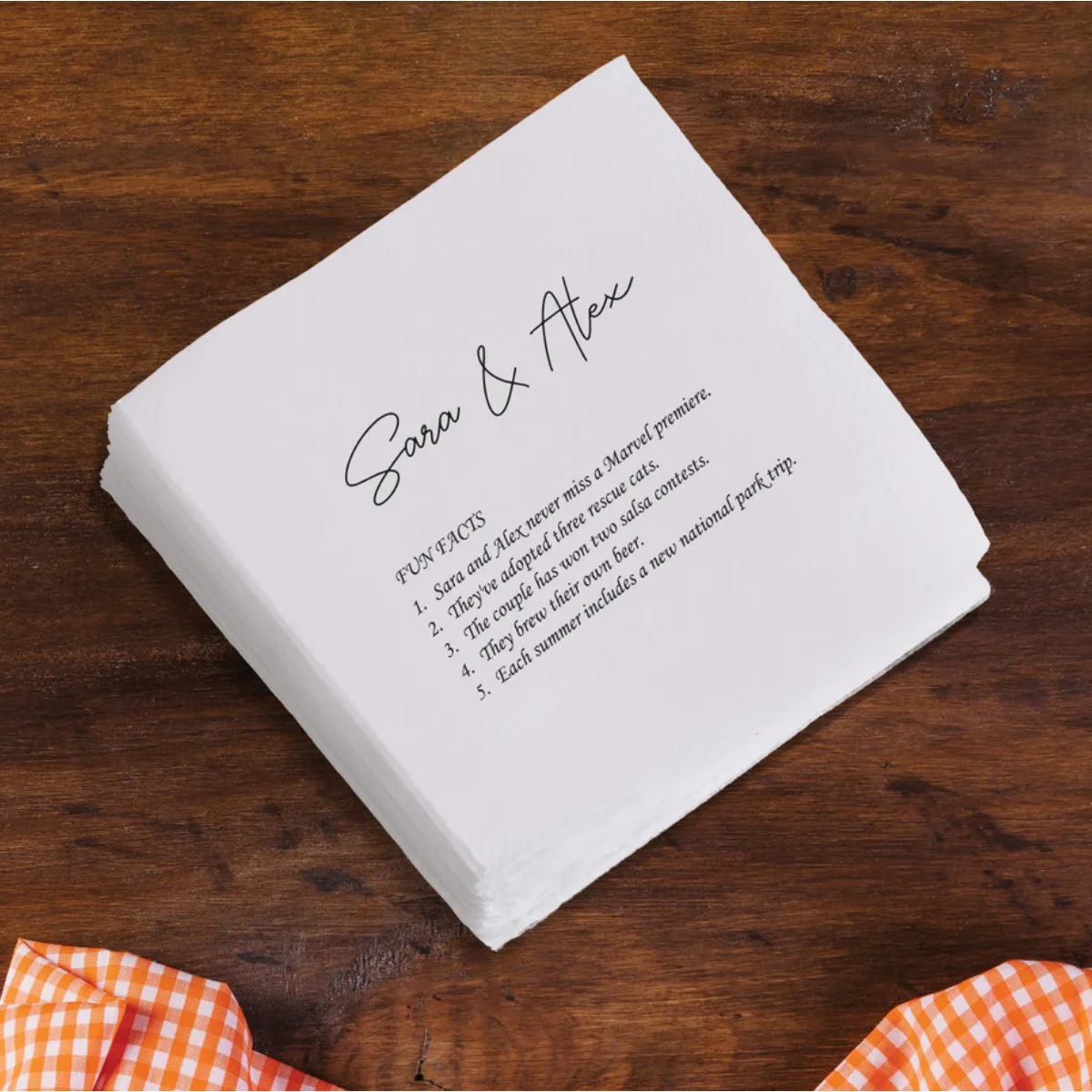 50 шт. персонализированные салфетки для вождения дня рождения свадьбы забавные