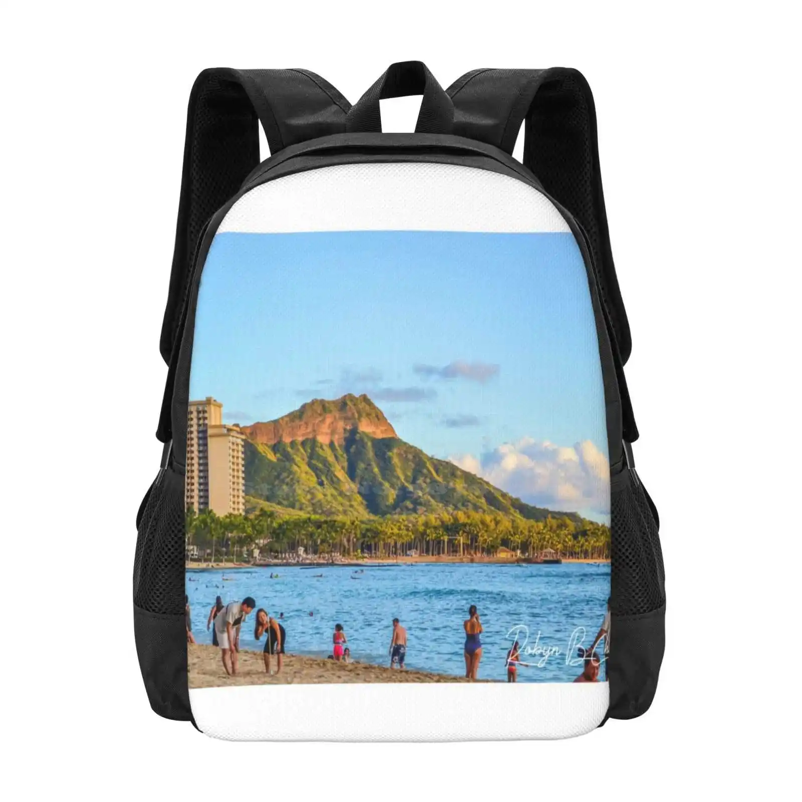 

Hawaii Diamondhead School Bags For Teenage Girls Laptop Travel Bags Hawaii Diamondhead Beach Water