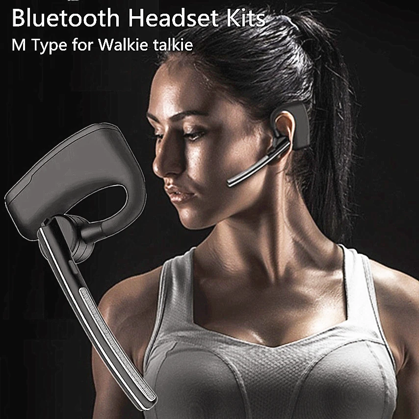 Baofeng Wireless Bluetooth Headset Walkie Talkie Earphone PTT Two Way Radio K Type Headphone With Mic For UV5R UV82 bf888s Phone