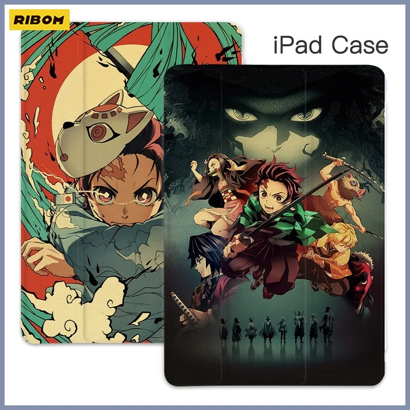 

New Anime Demon Slayer For IPad Air 5 10.9 Inch Pro 11 Case 2020 10.2 8th Air 4 Tablet Stand Mini 5 7th Pro 12.9 10.5 Air 2 3