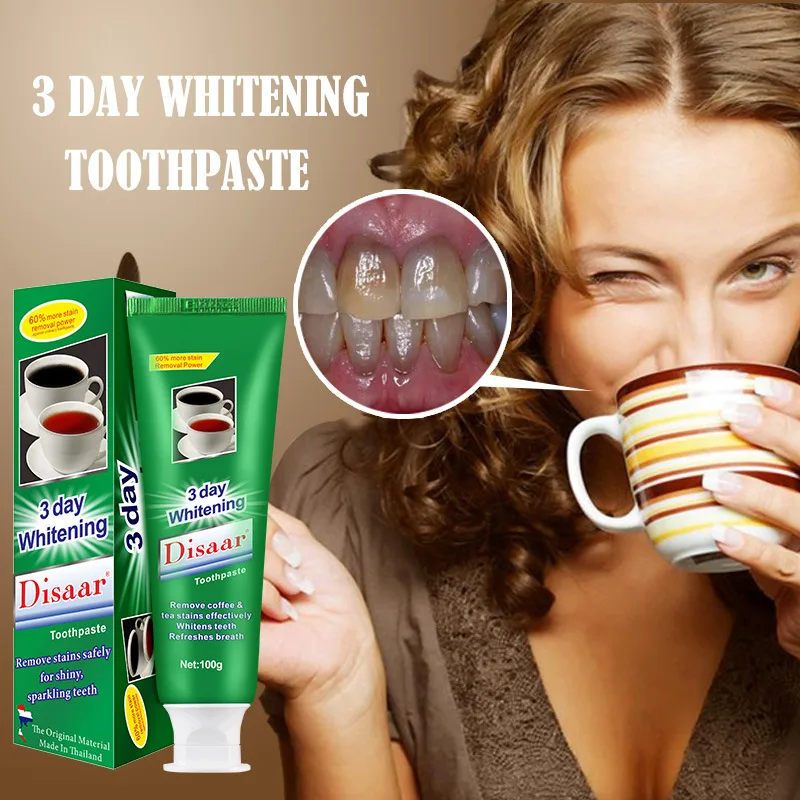 

Disaar Toothpaste To Remove Coffee Stains, Fresh And White Teeth 100g