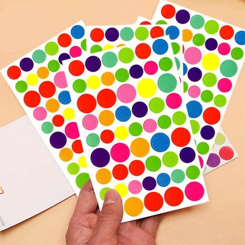 5 шт. наклейка в виде звезды Радуга