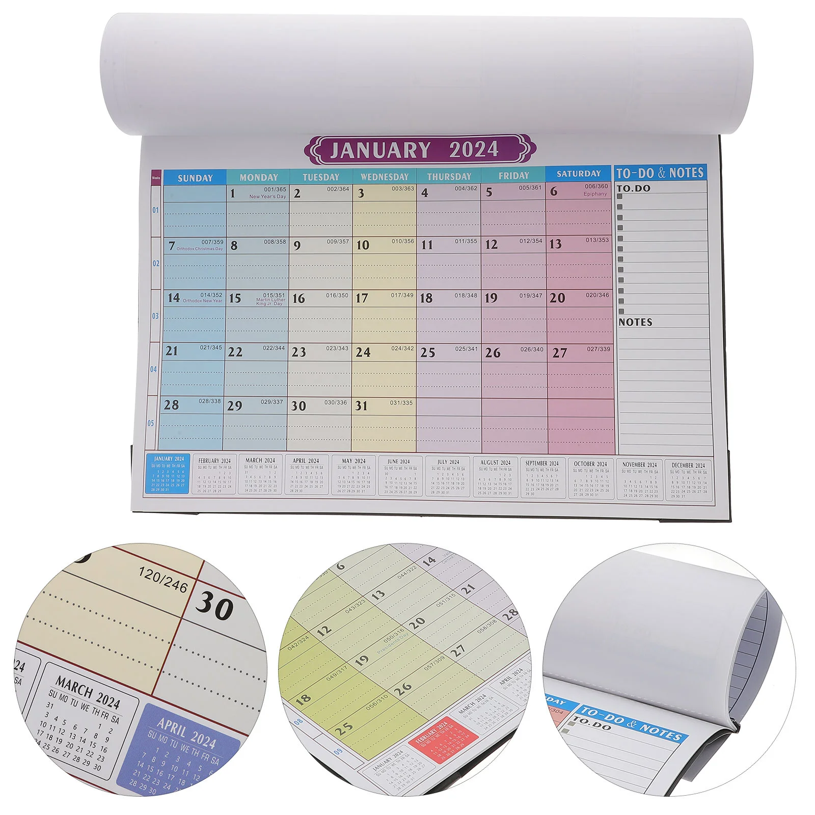 

2023 Wall Calendar Desk Calendars Schedule Planner Desktop Agenda Paper Household