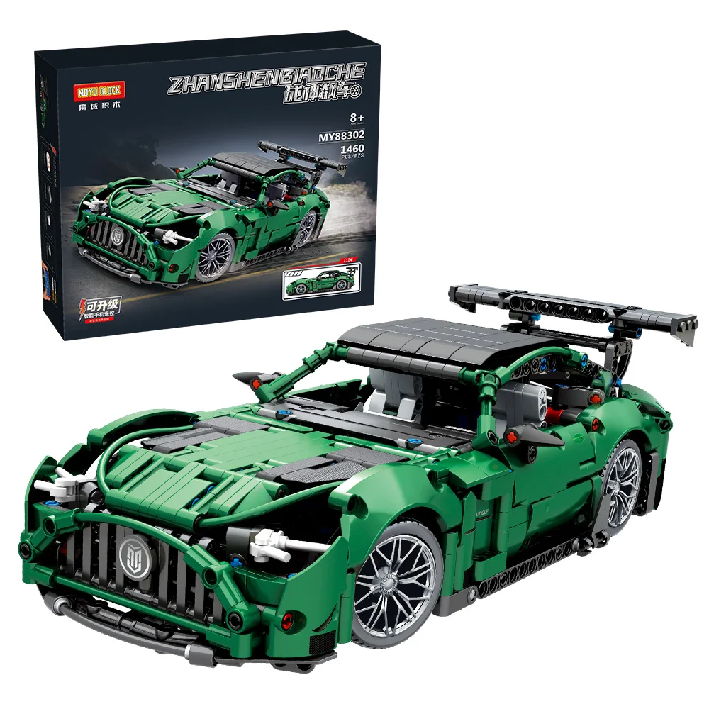 

Techinical Sports Car AMG Racing Car Buliding Blocks Remote Control Bricks High-Tech Model Toys For Boys