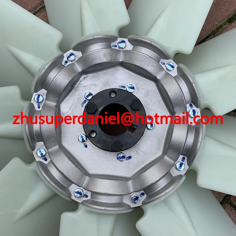 OEM 39911649 white 9 blades cooling fan air compressor axial without motor | Pneumatic Parts
