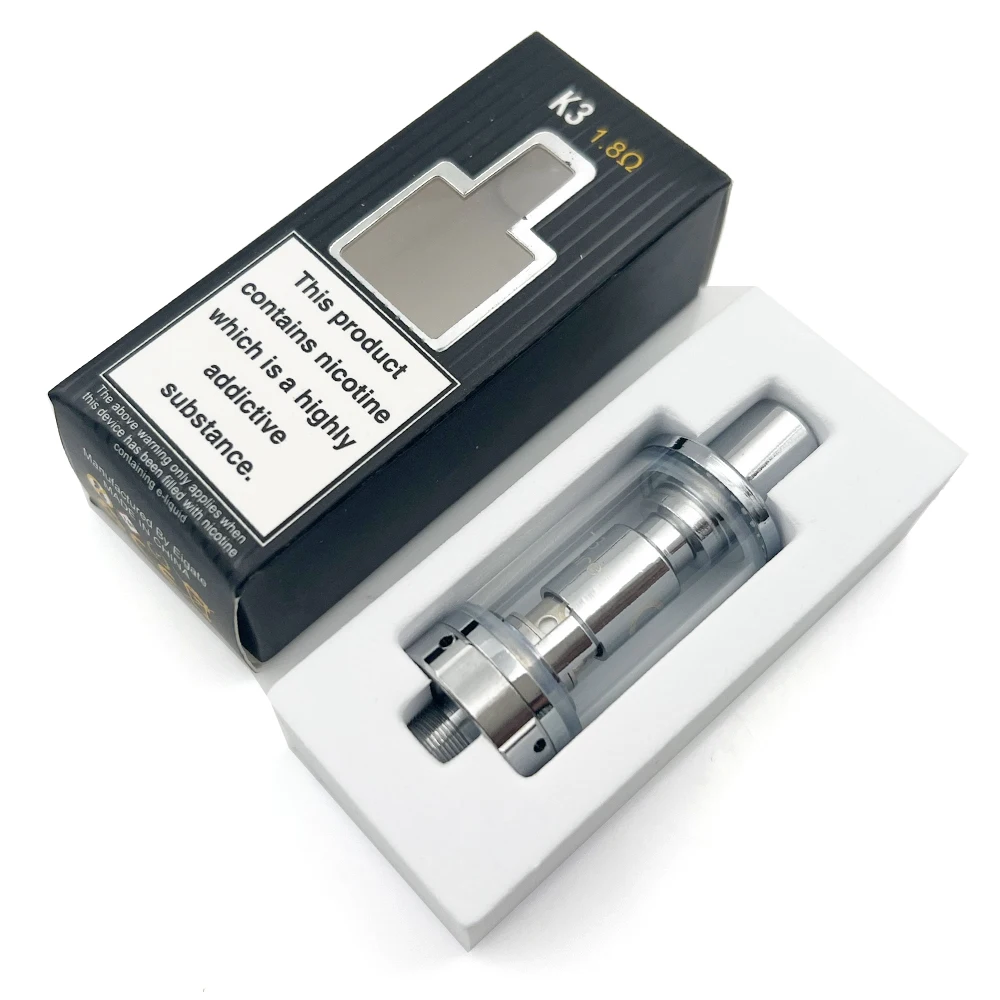 K3 Atomizer Pyrex Glass TPD Compliant BVC Nautilus Aio NS Coil for 510 Thread Battery |