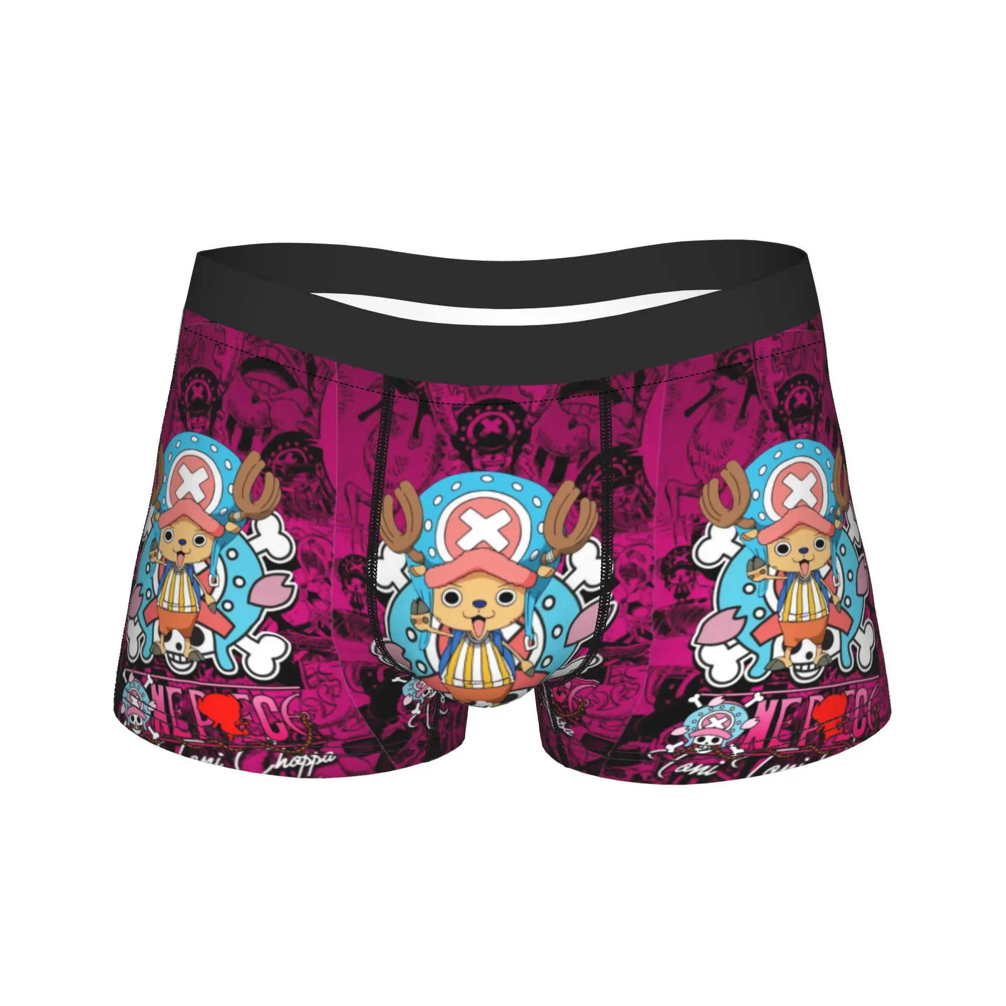 Фото Мужские боксеры One Piece с Луффи, подарочный комплект нижнего белья, шорты-боксеры №1