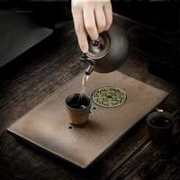 japanese kung fu tea tray ceramic drainage water vintage rectangular tea tray table service dienbladen home accessories ob50cp