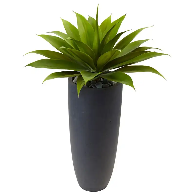 

Agave Artificial Plant in Gray Cylinder Planter