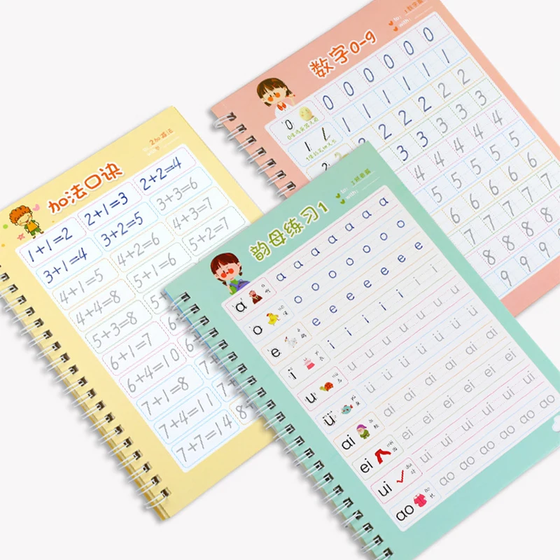 10 шт. многоразовая Волшебная копия Монтессори игрушка для письма алфавит тетрадь