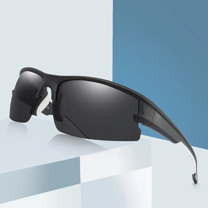 

Polarized Sunglasses Men Brand Designer Square Polaroid Sports Sun Glasses for Men Driving Black Frame Goggle UV400