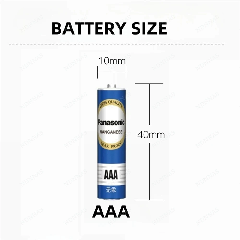4-40 шт. 1,5-вольтовые одноразовые угольные батарейки AAA Panasonic высокой емкости, подходят для игрушек, пультов дистанционного управления, беспроводных мышей и т. д. (art.: 3920dc599fb28) - 3920dc599fb28
