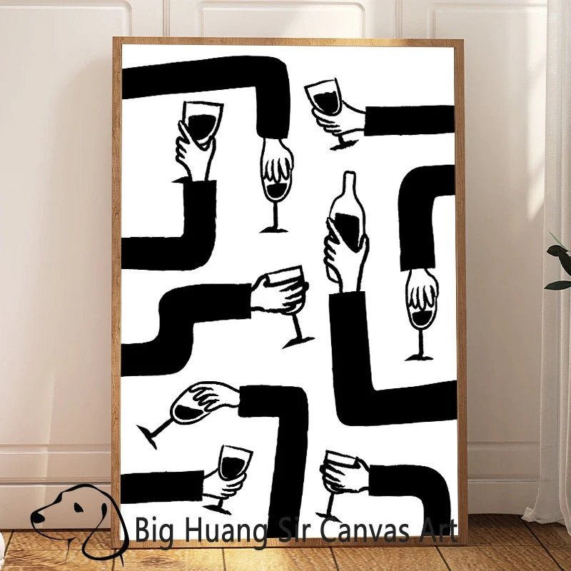 Художественная печать на холсте &quotПаста Пицца Вино&quot