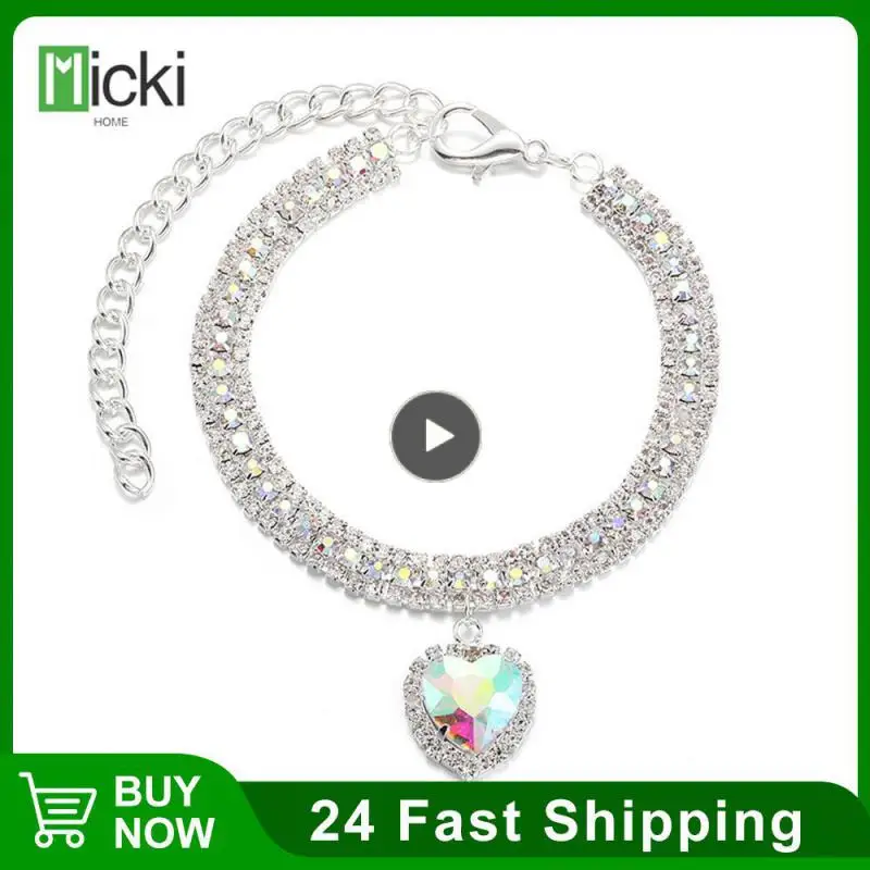

Love Pendant Cat Dog Collar Love Pendant Love Crystal Cute Luxury Pet Collar Kitten Pet Collar Pet Collar Jewelry Pet Supplies