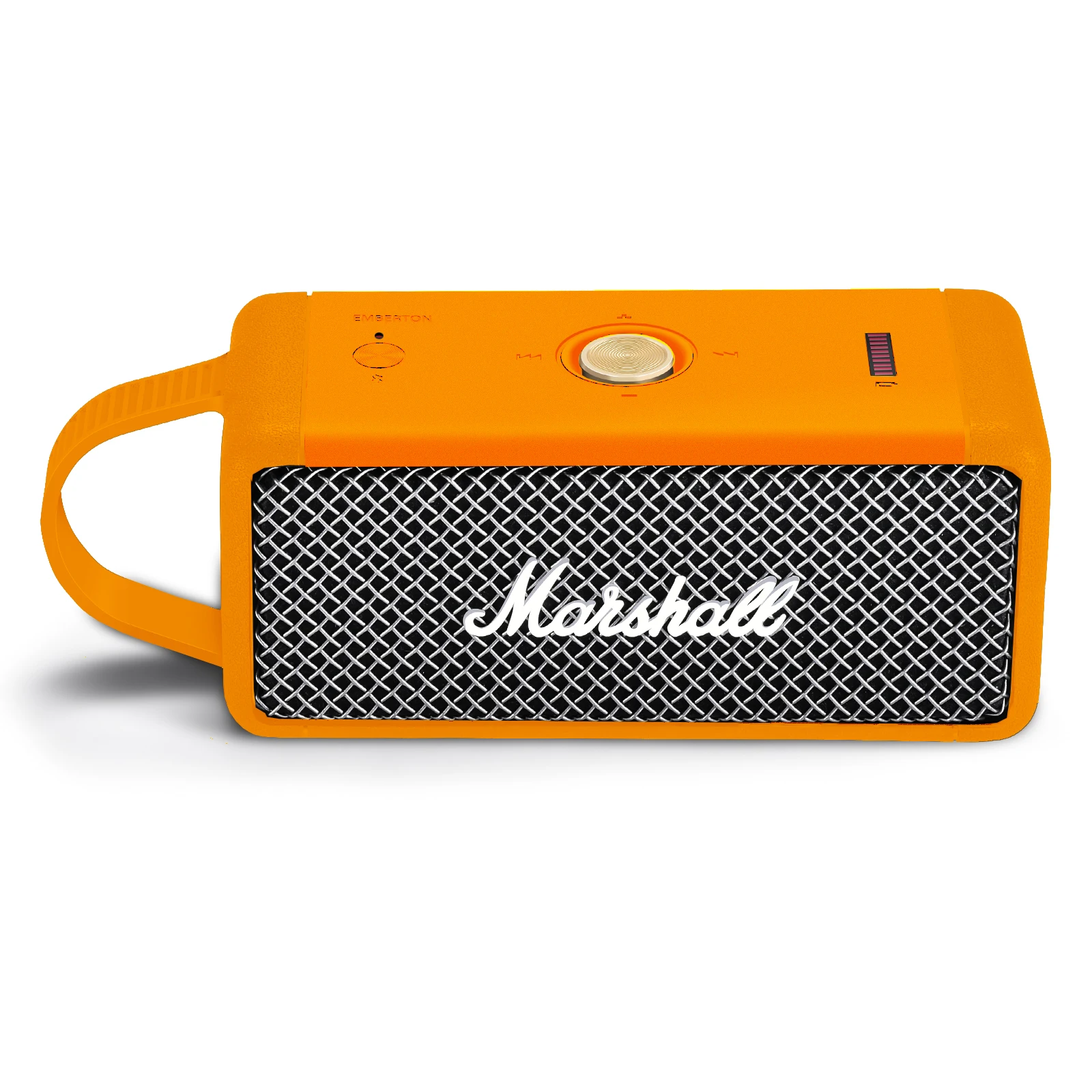 

Dust-proof Protective Cover Anti-fall Speaker Case Silicone Case Shell Compatible for MARSHALL EMBERTON Speaker（orange）