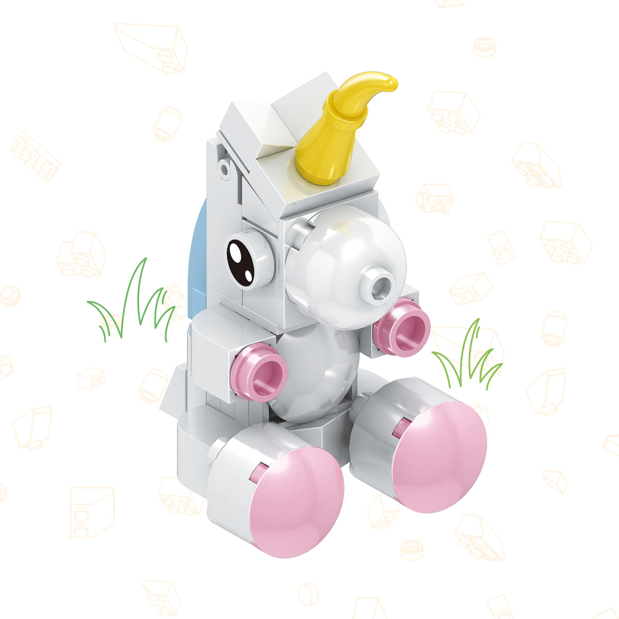 Конструкторы Cogo в форме животных миниатюрная серия кирпичи-головоломки