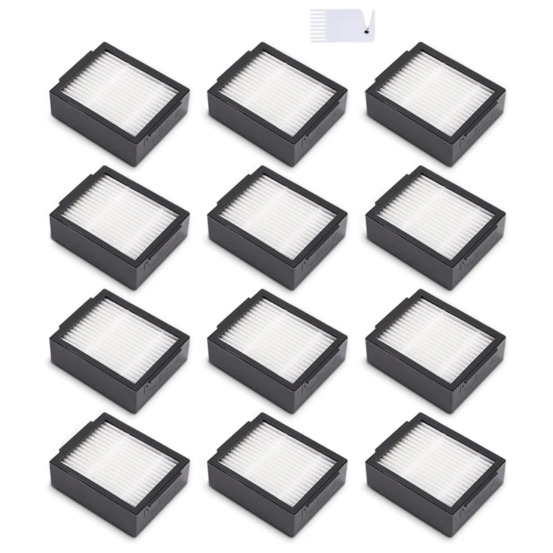 

12 Piece HEPA Replacement Filters Filter For Irobot Roomba E5 E5154 E6 I7 I7+ I7156 I1 I3 I4 I8 (Not For Combo J7+), Filter HEPA
