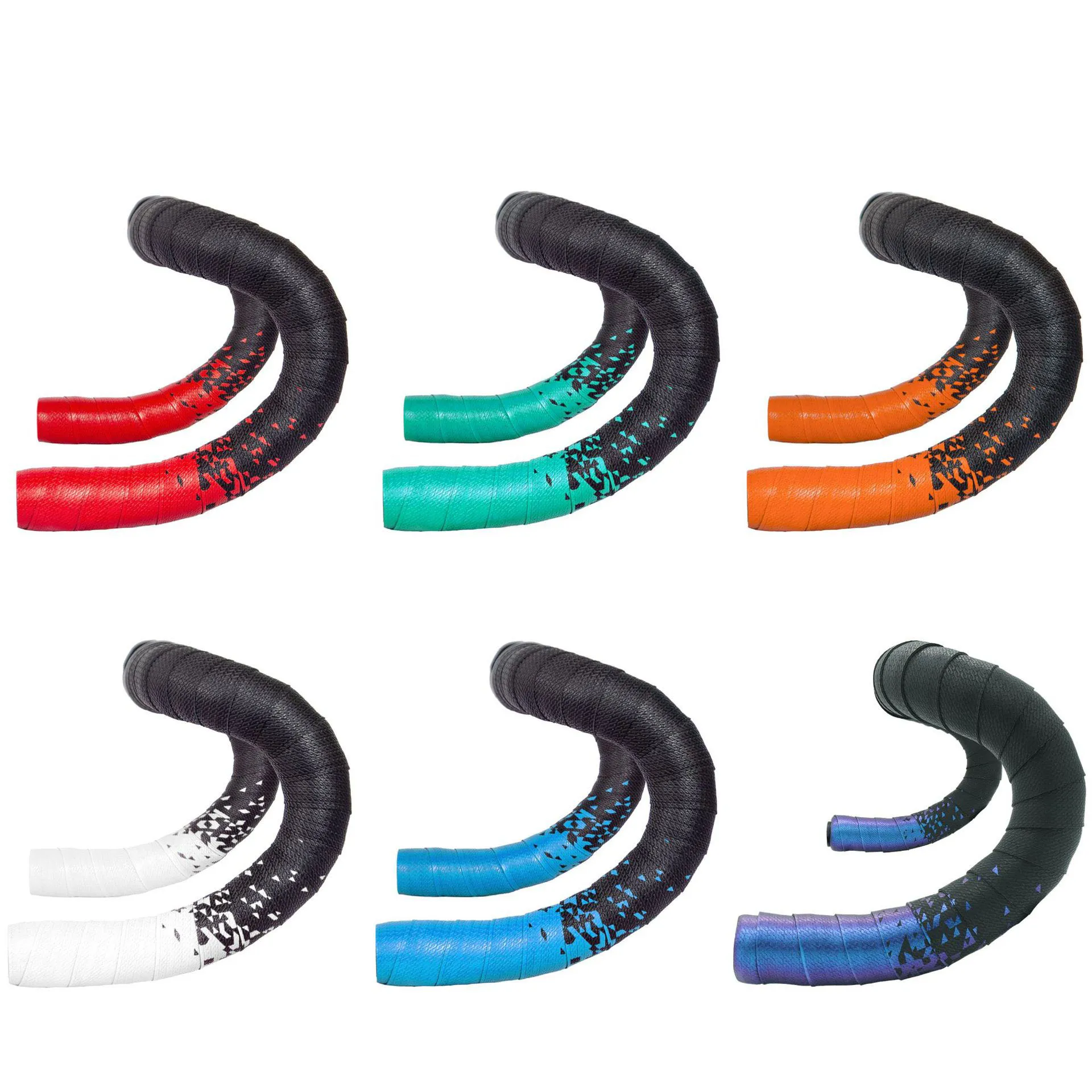 

Bicycle Non-slip Handlebar Tape Triangle Gradient PU Breathable Bandage Dead Fly Shock Absorption Bicycle Strap Gradient Tape
