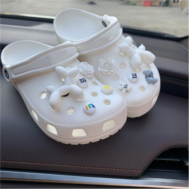 

5-color 3D Balloon Dog CROC Charms Designer Cute Cartoon Shoe Decoration Charm for Croc JIBS Clogs Kids Boys Women Girls Gifts