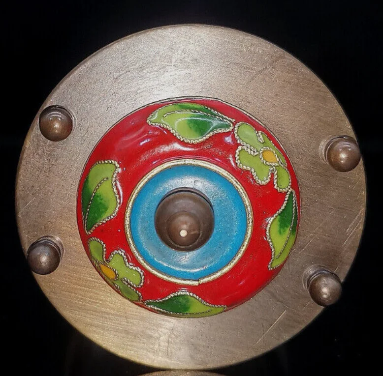 276 г древние китайские латунные изысканные статуи часов ручной работы в подарок