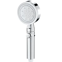 5 modes shower head adjustable high pressure water saving shower one key stop water massage shower head for bathroom accessories