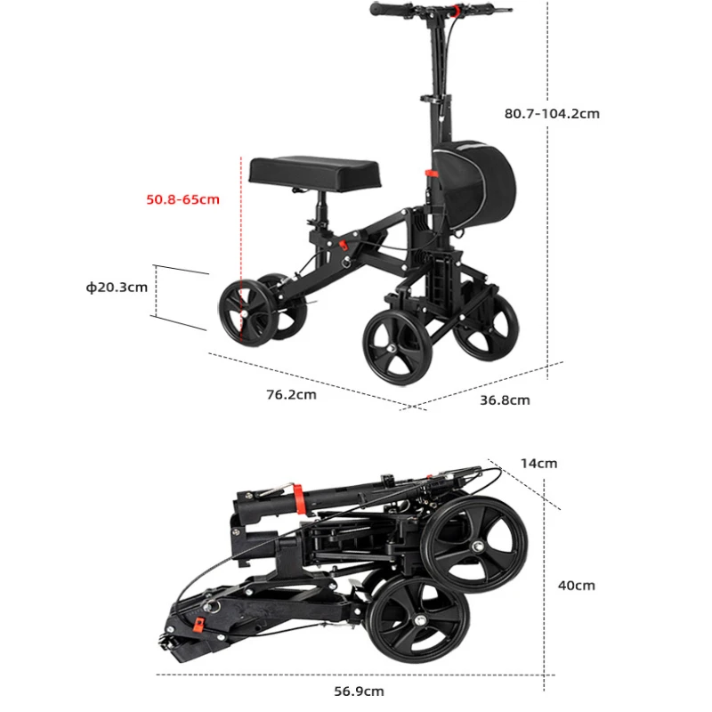 Наколенник для травм на одной ноге портативный складной может сидеть и нажимь