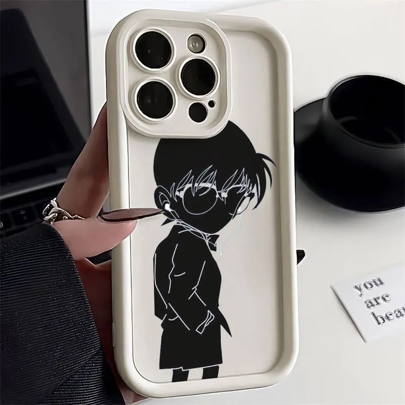 Мягкий силиконовый чехол для телефона с изображением аниме Детектив Конан