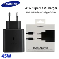 45w super fast charger original samsung ep ta845 quick adapter pd usb c cable for galaxy s21 s20 ultra note 20 10 5g a91 a81