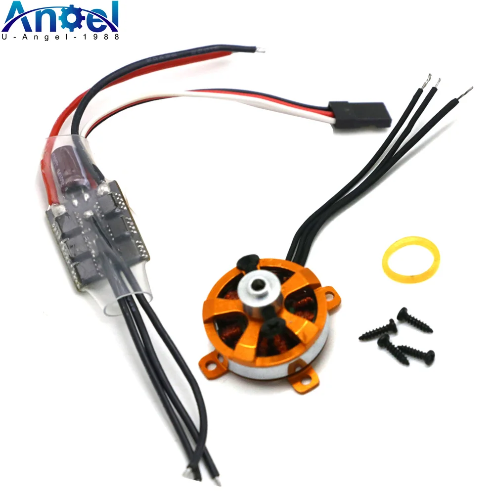 XXD 2205 A2205 7.6A 1400KV 1600KV SP бесщеточный микро-двигатель с креплением + 10A ESC для радиоуправляемых самолетов/KK Quadcopter UFO F3P