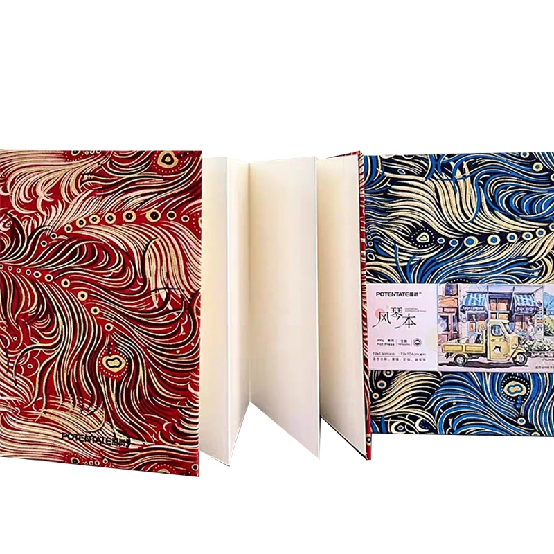 Альбом для рисования акварелью из чистого хлопка средние/тонкие линии