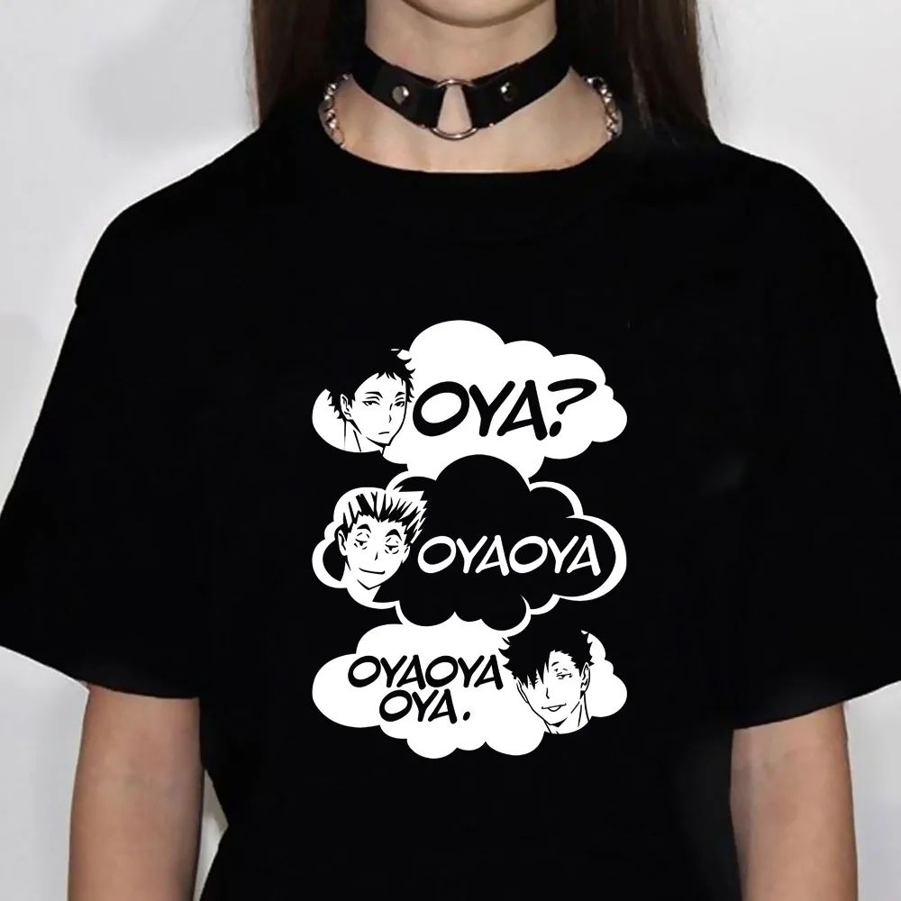 Haikyuu футболка женская университетская готическая корейская одежда поп-культура