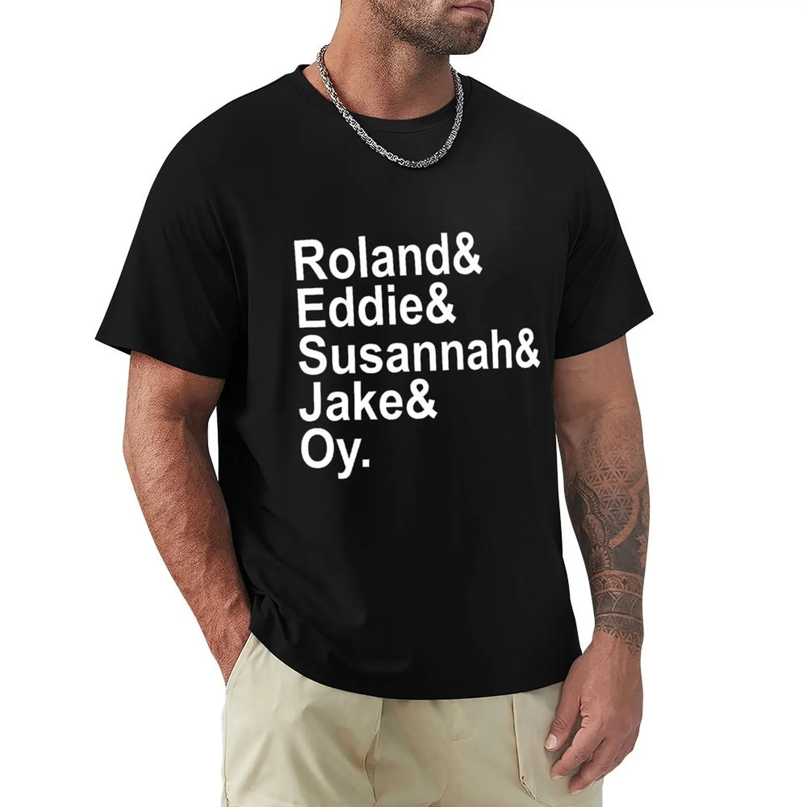 Стивен Кинг Темная башня Роланд и Эдди Суанна Джейк Оу Кэтт волк Футболка для