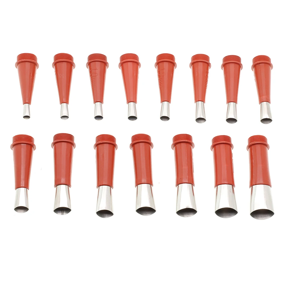 

22 Pcs Stainless Steel Caulk Nozzle Applicator With Base Caulking Finisher Kitchen Bathroom Wall Sealant Nozzle Fill Kit