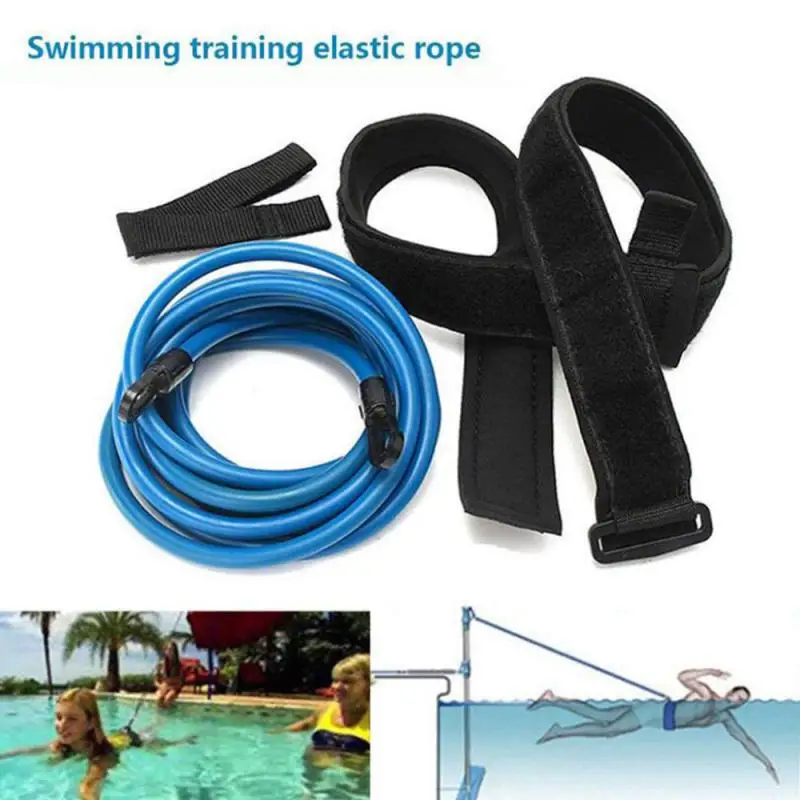 

Прочная тренировочная веревка, регулируемый тренажер для плавания, эластичная веревка, оборудование для силовых тренировок, безопасность, тренировка, сопротивление плаванию