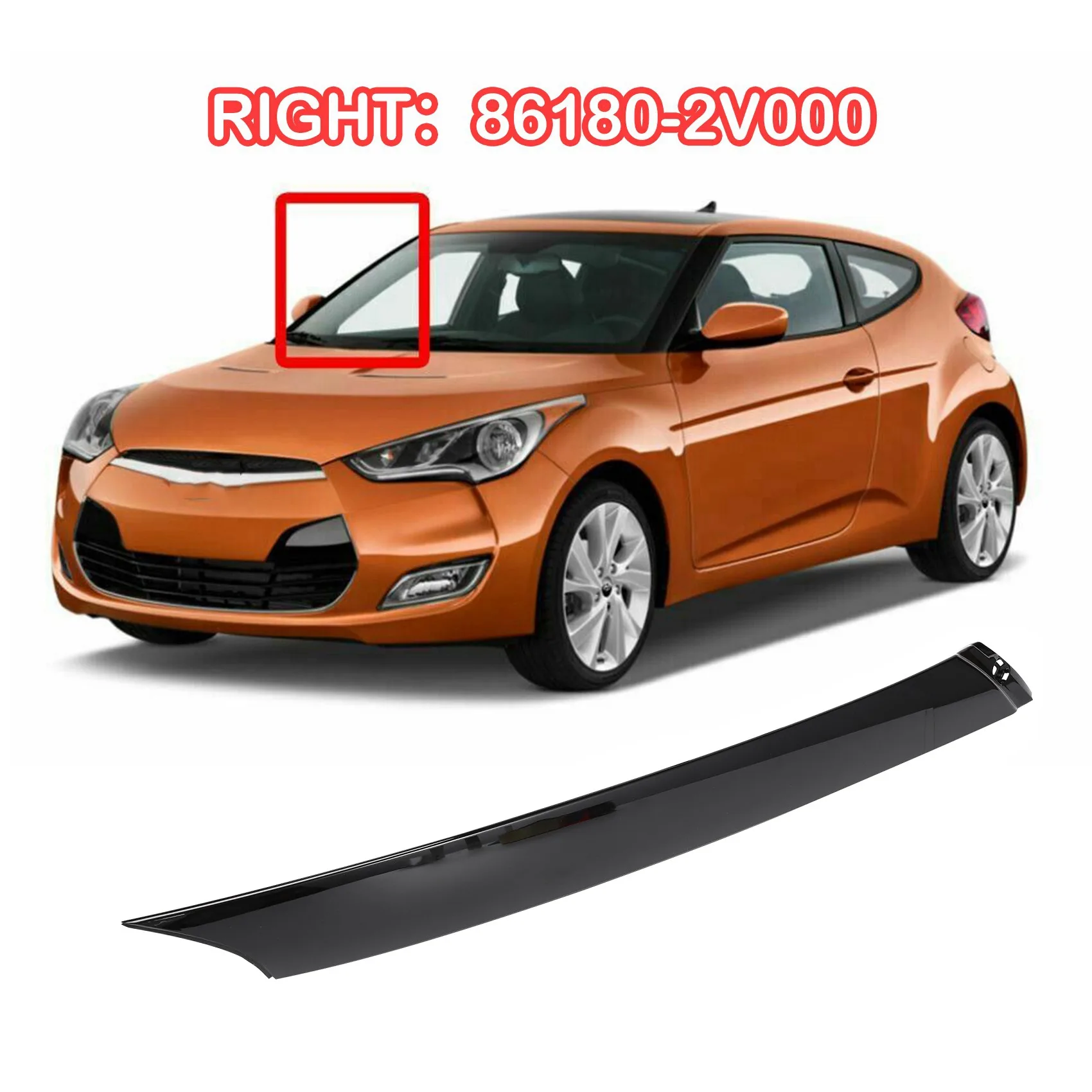 Полоса для отделки лобового стекла автомобиля Hyundai Veloster 2011-2017 86170-2V000 86180-2V000