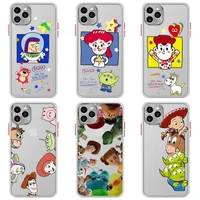 toy story buzz woody phone case for iphone 12 11 pro max mini xs 8 7 plus x se 2020 xr matte transparent light white cover