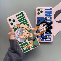 dragon ball z gotenks dbz phone case for iphone 13 12 11 pro max mini xs 8 7 6 6s plus x se20 xr matte candy pink silicone cover