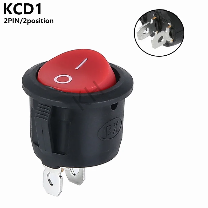 

Круглые кулисные переключатели KCD1-105 5 шт.