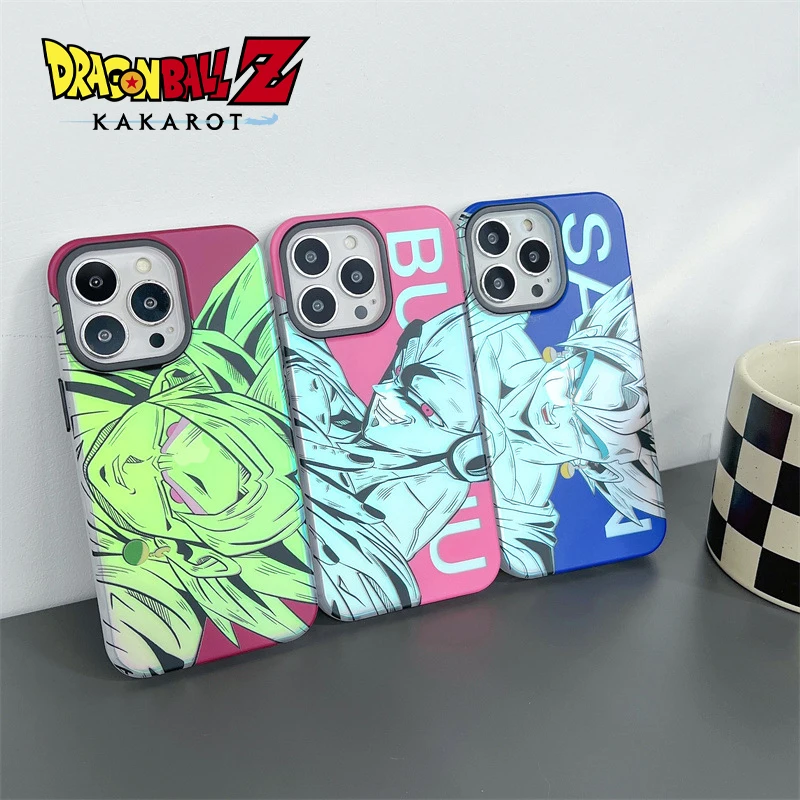 

Чехол для телефона Goku Vegetto Majin Buu с аниме драконом жемчугом, лазерный чехол для iPhone 14 13 12 11 Pro Max, защитная задняя крышка для телефона